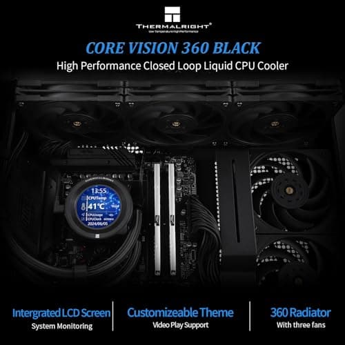 Thermalright Core Vision ARGB 72.37 CFM Water 360mm Black image