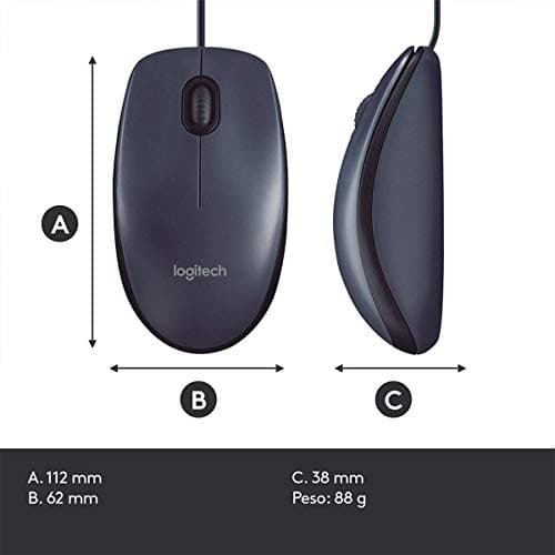Logitech M100 Wired Optical Mouse image
