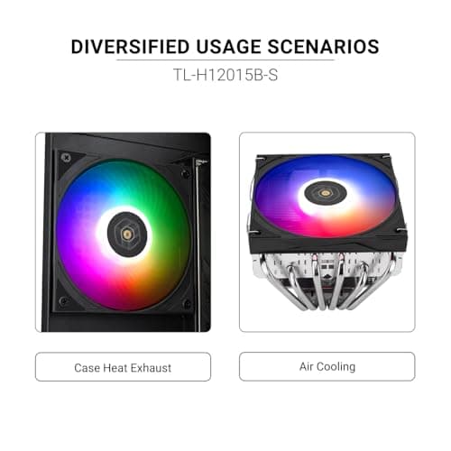 Thermalright TL-H120-15B-S 120mm Black Addressable RGB PWM 56.36 CFM image