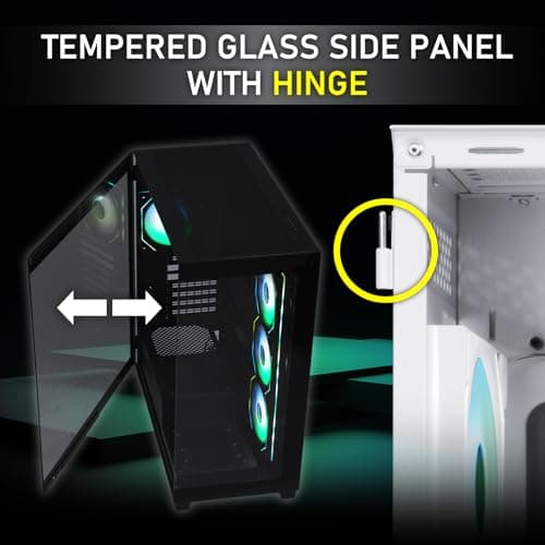 BitFenix CETO Premium ATX Mid Tower Black Tempered Glass image
