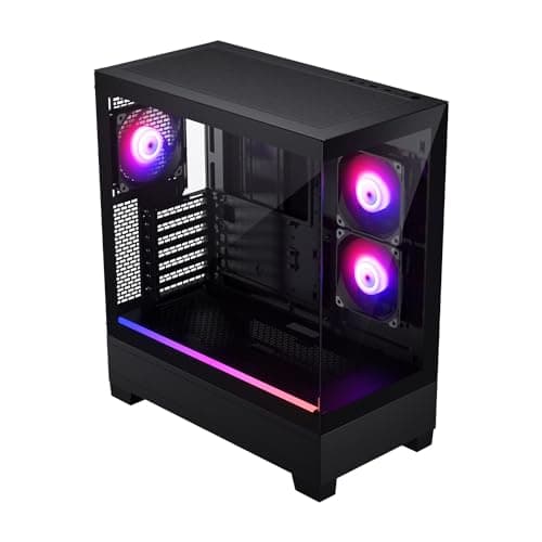 Phanteks XT View ATX Mid Tower Black Tempered Glass Side Panel image