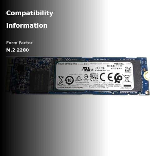 Toshiba XG6 512GB SSD M.2-2280 PCIe 3.0 x4 NVMe image