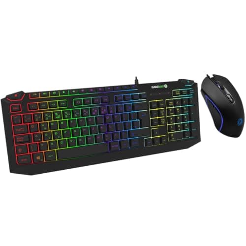 GameMax Pulse Wired Gaming Keyboard With Optical Mouse image