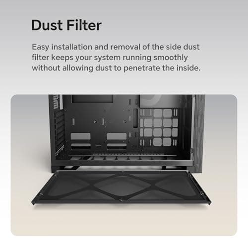 Geometric Future Model 5 Vent ATX Mid Tower Black / Yellow Tempered Glass Side Panel image