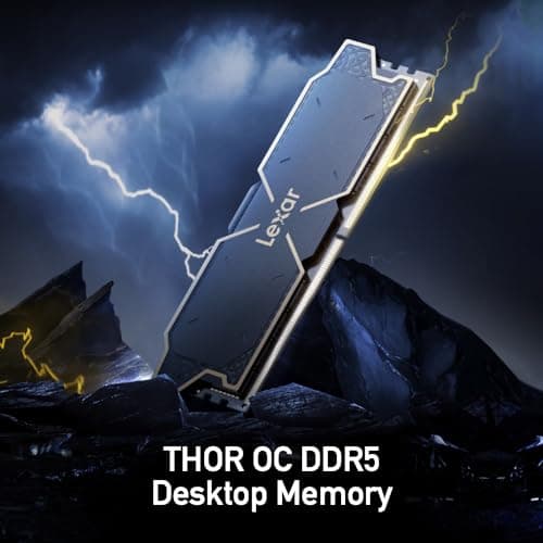 Lexar THOR OC Black / Gold DDR5-6000 CL32 32GB (2x16GB) image