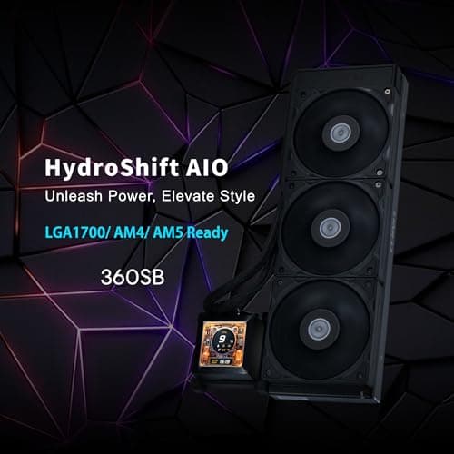 Lian Li Hydroshift LCD 360S 73.14 CFM Water 360mm Black image