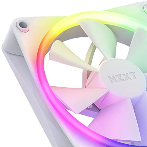 NZXT F120 RGB 120mm White RGB PWM 78.86 CFM 3-Pack image