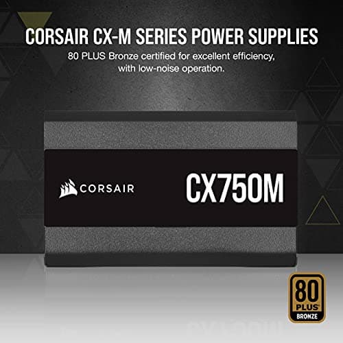 Corsair CX750M (2021) 750W Semi-Modular 80+ Bronze Certified ATX image