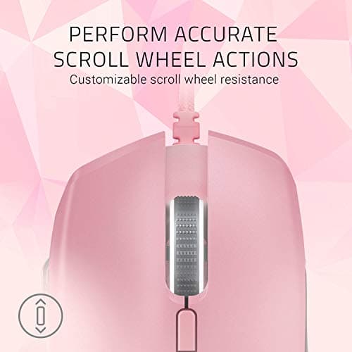 Razer Basilisk Quartz: True 16,000 5G Optical Sensor - Removable Dpi Clutch & Customizable Scroll Wheel Resistance - Ergonomic Form Factor - Esports Gaming Mouse image