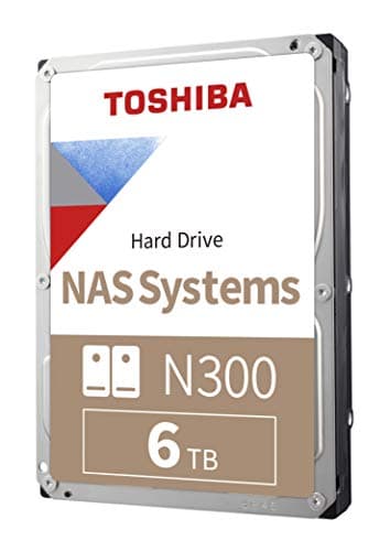 Toshiba N300 NAS 6TB HDD 7200RPM SATA 6.0 Gb/s image