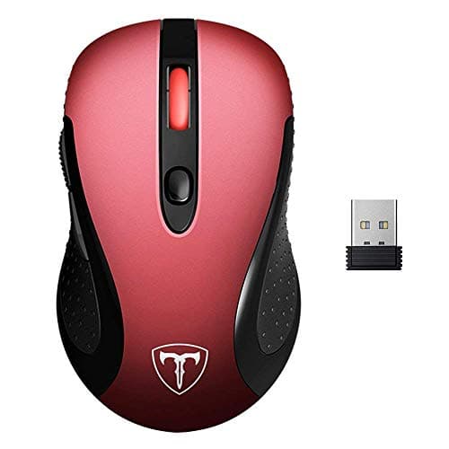 VicTsing Computer Wireless Mouse, 2.4G Portable USB Mouse Ergonomic Mouse- Fit Your Hand Nicely, 5 Adjustable DPI Levels, Page Down/Up Buttons, 20 Months Battery Life, Designed for PC, Desktop, Laptop main image