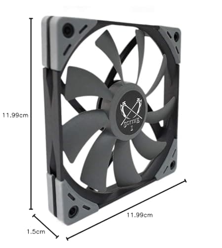 Scythe Kaze Flex Slim 120mm Gray / Black PWM 33.86 CFM image