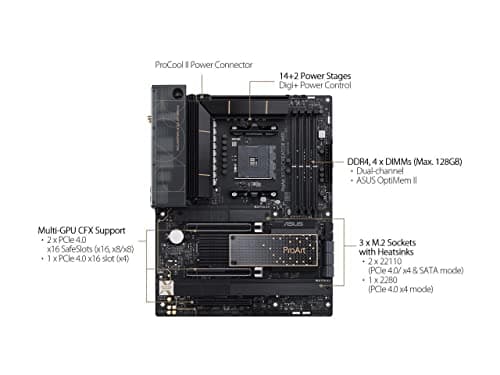 ASUS PROART X570-CREATOR WIFI AM4 AMD X570 SATA 6Gb/s ATX AMD Motherboard image