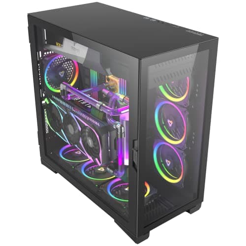 Antec P120 Crystal ATX Mid Tower Black with Tempered Glass Side Panel and USB 3.2 Gen 1 Type-A image