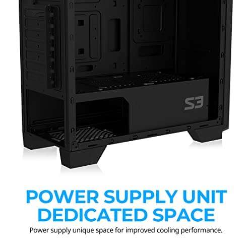 Zalman S3 ATX Mid Tower Black Acrylic Side Panel image