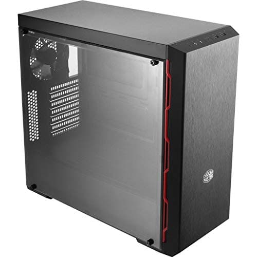 Cooler Master MB600L ODD ATX Mid Tower Black / Red with Acrylic Side Panel and USB 3.2 Gen 1 Type-A image