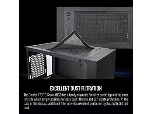 Thermaltake Divider 170 TG ARGB Micro ATX Mid Tower Black Tempered Glass image