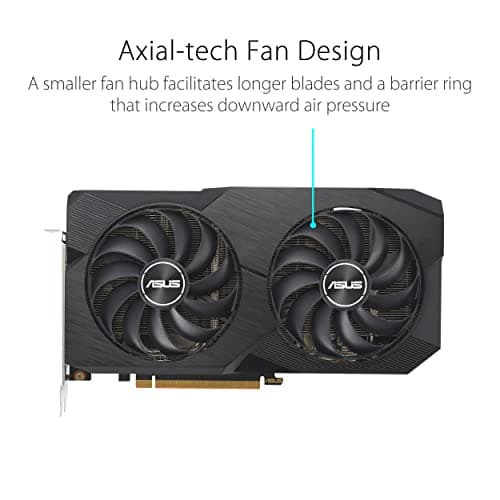 Asus DUAL V2 Radeon RX 6600 8GB GDDR6 Black image