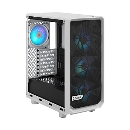 Fractal Design Meshify 2 Compact RGB ATX Mid Tower White Tempered Glass image
