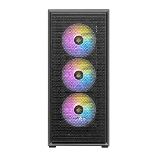 Antec AX81 ELITE ATX Mid Tower Black Tempered Glass Side Panel, USB 3.2 Gen 1 Type-A and USB 2.0 Type-A image