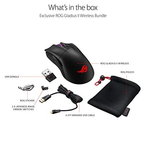 Asus P702 ROG GLADIUS II WIRELESS Wireless Optical Gaming Mouse image