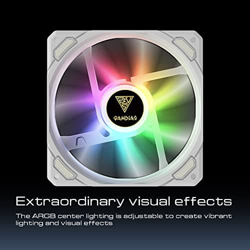 GAMDIAS CHIONE M3 Water 240mm 70.2 CFM White image