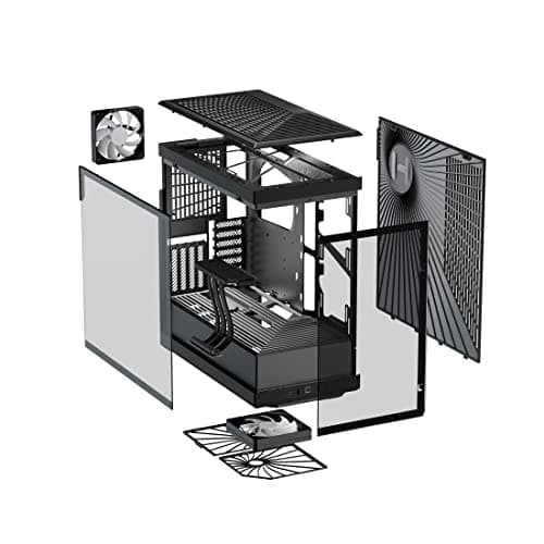 HYTE Y40 ATX Mid Tower Black Tempered Glass image