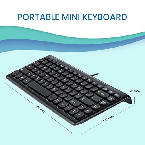 Perixx PERIBOARD-407B Wired Mini Keyboard image