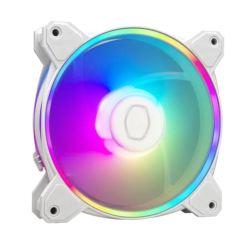 Cooler Master SickleFlow 120 120mm White Addressable RGB PWM 62 CFM 3 In 1 3-Pack image