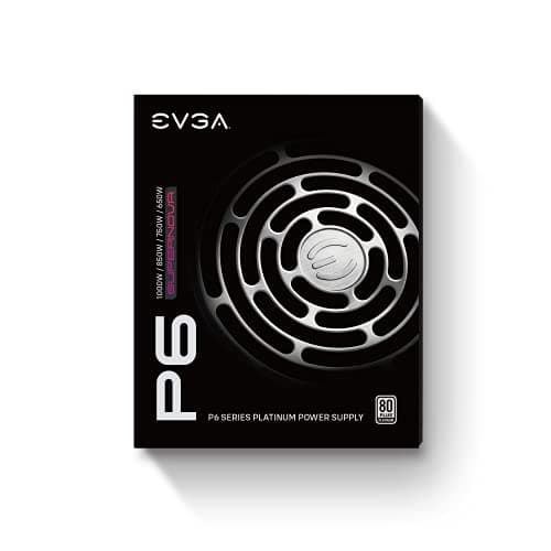 EVGA SuperNOVA 850 P6, 80 Plus Platinum 850W, Fully Modular, Eco Mode with FDB Fan, 10 Year Warranty, Includes Power ON Self Tester, Compact 140mm Size, Power Supply 220-P6-0850-X1 image