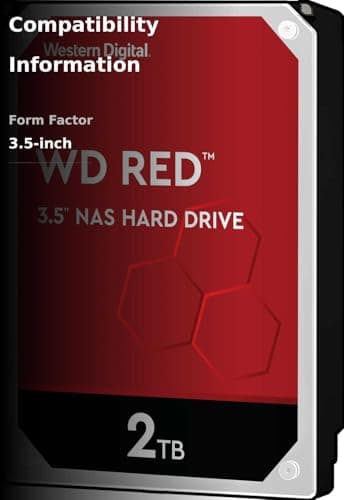 Western Digital Red 2TB HDD 5400RPM 3.5" SATA image