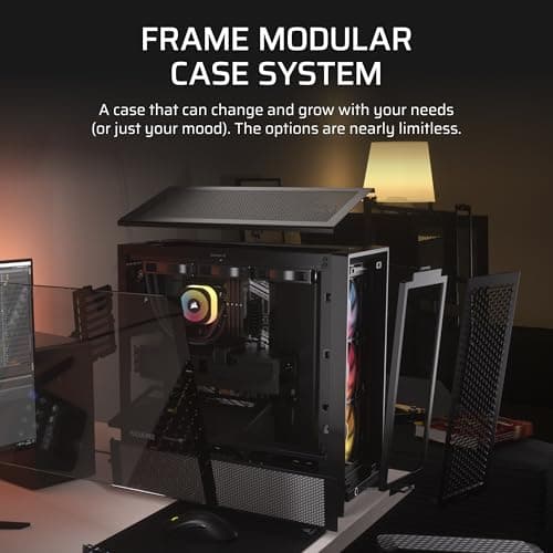 Corsair FRAME 4000D RS ARGB Modular Mid-Tower PC Case - Black image
