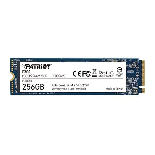 Patriot P300 256GB M.2-2280 SSD PCIe 3.0 X4 NVMe main image