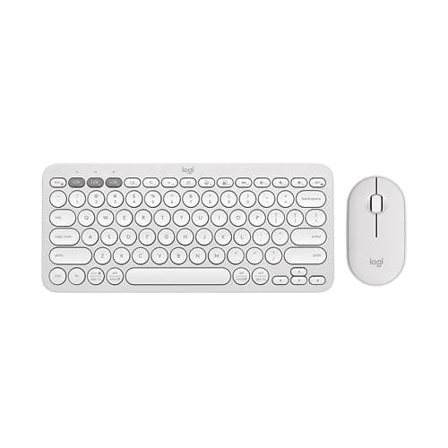 Logitech Pebble 2 Bluetooth/Wireless/Wired Standard Keyboard With Optical Mouse image