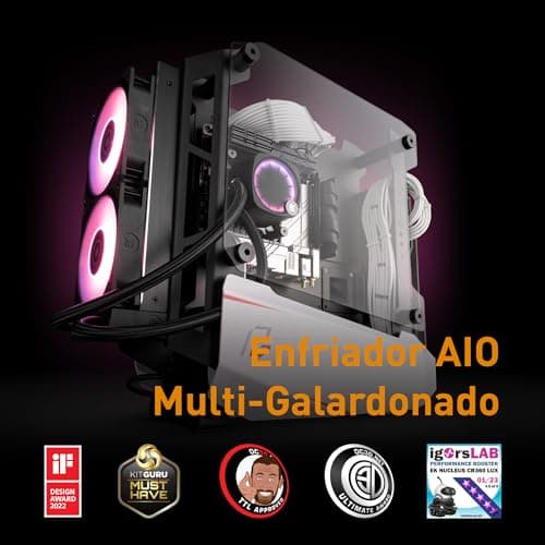 EK EK-Nucleus Water 240mm Lux D-RGB 72 CFM White image