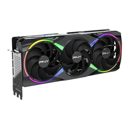 PNY EPIC-X RGB Triple Fan Plus OC GeForce RTX 5070 Ti 16GB GDDR7 Black image