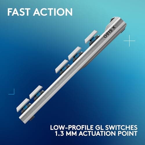 Logitech G915 LIGHTSPEED TKL RGB Wireless/Wired/Bluetooth Logitech Low-Profile GL Tactile Gaming Keyboard image