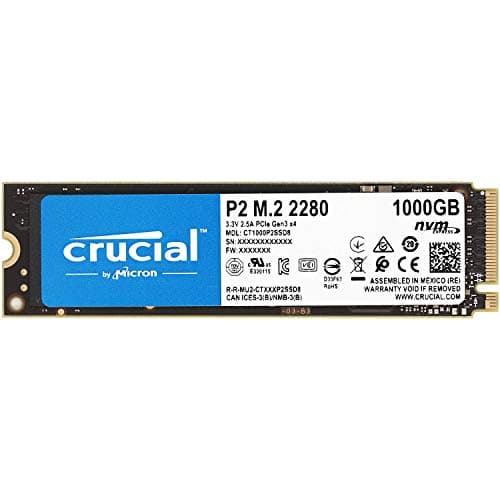Crucial P2 1TB SSD M.2-2280 PCIe 3.0 X4 NVMe image