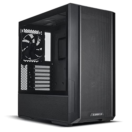 Lian Li LANCOOL 216 EATX Mid Tower Black Tempered Glass Side Panel image