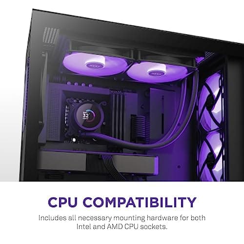 NZXT Kraken Water 280mm RGB 90.79 CFM Black image