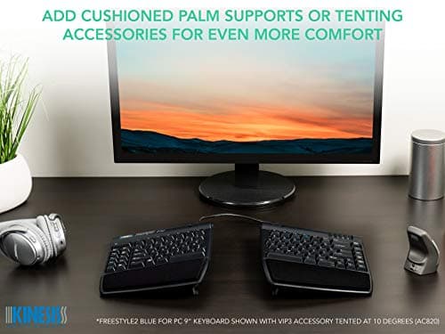 Kinesis Gaming Freestyle2 Blue Bluetooth/Wired Ergonomic Split Gaming Keyboard image