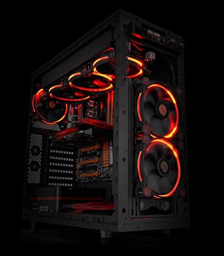 Thermaltake Riing 120mm Red LED 40.6 CFM Black / Red 1-Pack image