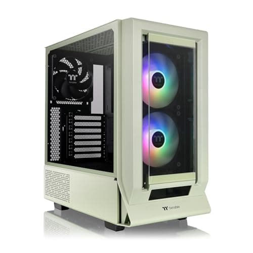 Thermaltake Ceres 350 MX ATX Mid Tower Green with Tempered Glass Side Panel and USB 3.2 Gen 2 Type-C, USB 3.2 Gen 1 Type-A image
