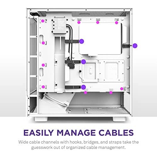 NZXT H5 Elite ATX Mid Tower White Tempered Glass image