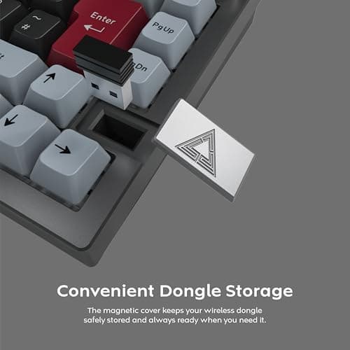 Montech MK75DY RGB Bluetooth/Wireless/Wired Mini Gateron G Pro 3.0 Yellow Mechanical Keyboard image