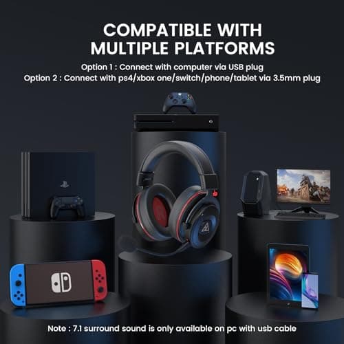 EKSA E900 PRO 7.1 Channel Closed Headset image