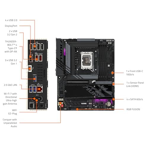 Gigabyte Z890 AORUS ELITE WIFI7 DDR5 ATX image