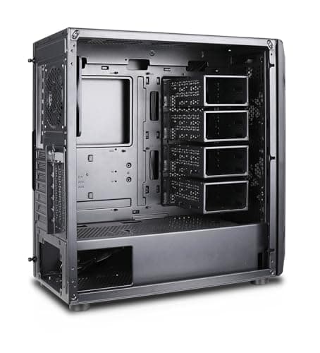 Rosewill Helium NAS ATX Mid Tower Black Mesh Side Panel, USB 3.2 Gen 2 Type-C, USB 3.2 Gen 1 Type-A image