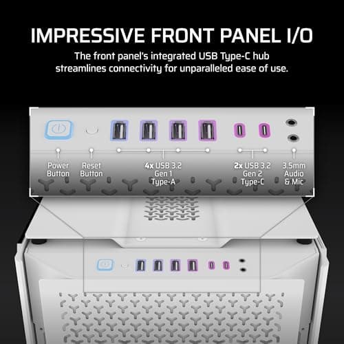 Corsair 9000D RGB AIRFLOW ATX Full Tower White Tempered Glass image