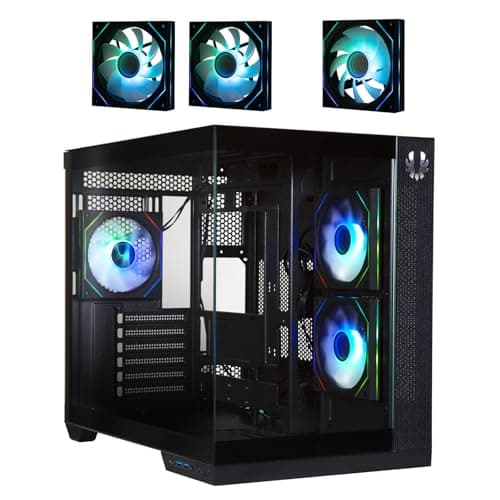 BitFenix TRITON ATX Mid Tower Black with Tempered Glass Side Panel and USB 3.2 Gen 2 Type-C, USB 3.2 Gen 1 Type-A main image